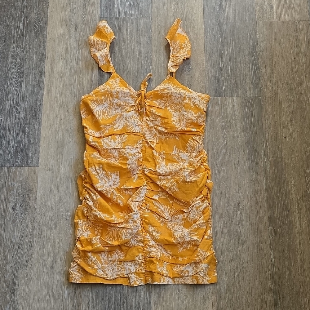 MINKPINK Yellow Floral Mini Dress